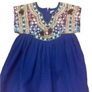 Pink Chicken Dress with Embroidered Details